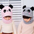 Full Face Cover Kids Caps Kids Bonnet Cartoon Panda Hats Winter Fleece Hats