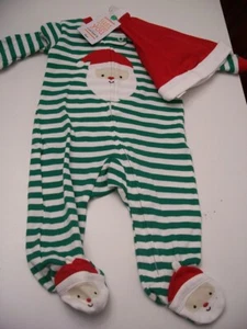 Carter's Just One You ~ Neu mit Etikett Weihnachtsmann Strampler & Mütze Set ~ NEU ~ 3M ~ 3 Monate ~ - Bild 1 von 3