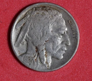 ESTATE FIND 1927-D BUFFALO NICKEL #P25711 - Picture 1 of 2