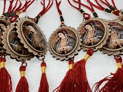 12 peças pingente de borla Virgen De Guadalupe De carro favores Recuerdos - Imagem 1 de 2