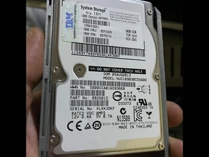 IBM Signed 10k RPM 300GB SAS drive and caddy - Picture 1 of 1