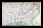 Colton Civil War Map United States South 1863 Sherman Route Georgia Tennessee