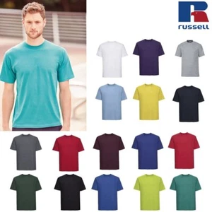 Russell Men's Super Ringspun Classic T-Shirt 0R180M0 - Short Sleeve Casual Tee - Picture 1 of 21