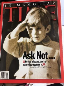 Time Magazine Aug 2 1999 JFK Jr Special In Memoriam Issue Ask Not S.E. Kennedy - Picture 1 of 2