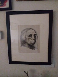 Kathe Kollwitz "Kleines Selbstbildnis" "Small Self Portrait" Lifetime Impression - Picture 1 of 8