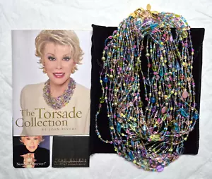 JOAN RIVER Torsade No.1 Pastel Beaded Multi Strand Necklace - Picture 1 of 7