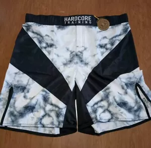 Pantalones Cortos de Boxeo de Lucha Hardcore Training Para Hombre Mármol Blanco Negro MMA UFC Talla 3XL - Imagen 1 de 23