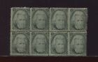 93 Jackson RARE F-Grill Mint Block of 8 Stamps (Stock 93 Block 2) By145