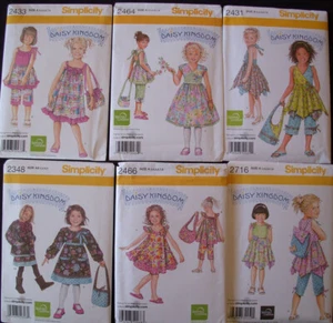 Patterns DAISY KINGDOM Modern & Vintage W/ 18" Doll Clothes -U Pick! Lot #34 - Picture 1 of 36