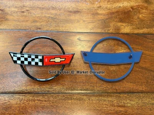 1 PC - Metal Emblem Fits Corvette C4 Front (Bumper / Hood / Nose) 1984-1990 - Bild 1 von 1