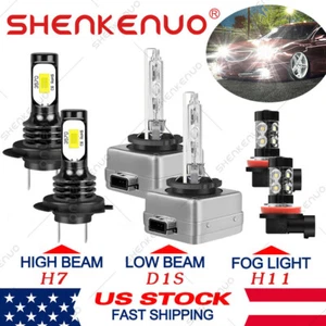 For Mercedes-Benz S550 2007-2010 LED HID Xenon Headlight Hi / Lo+Fog Light Bulbs - Picture 1 of 12