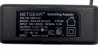 Genuine Netgear AC Power Switching Adapter - DSA-9R-05 AUS  7.5VDC 1A *TESTED* - Image 1 of 3