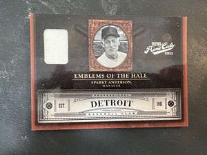 SPARKY ANDERSON 2011 PANINI PRIME CUTS JERSEY PATCH SSP DETROIT TIGERS