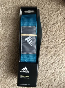 Women's Adidas Yoga Strap 8 ft (2.5M) Aqua for Extended Poses, NEW - Picture 1 of 3