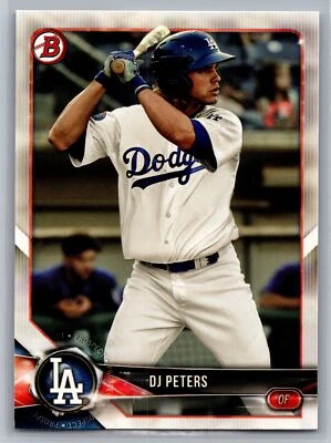2018 Bowman #BP31 DJ Peters Prospects *DO - Image 1 of 2