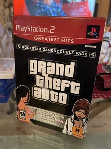 PS2 Grand Theft Auto Double Pack Grand Auto III & Vice City COMPLETE - Picture 1 of 6