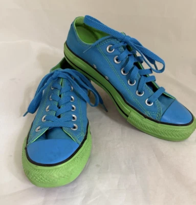 Converse Chuck Taylor All Star Unisex Low Top Sneakers Size 7W/5M Blue/Green - Image 1 of 4