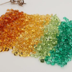2.0-3.0mm Heat Resistant Emerald, Peridot, Citrine Nano Crystal Loose Gemstones - Picture 1 of 18