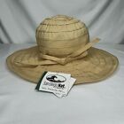 New San Diego Hat Co Beige Ribbon Crusher Hat UPC 50+ Packable