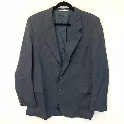 Jaqueta Blazer de Lã Vintage Yves Saint Laurent Tamanho 40 YSL Terno de Designer Cinza - Imagem 1 de 4