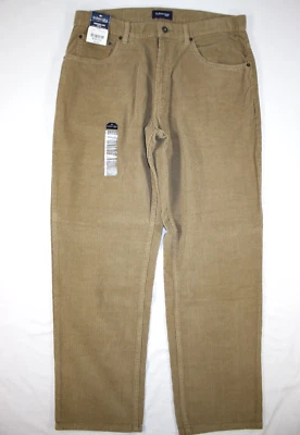 New St. John's Bay Jeans Men's 36x31 Corduroy Easy Fit 5 Pocket Brown - Image 1 of 4