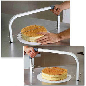 Adjustable 3 Blade Interlayer Cake Bread Cutter Slicer Leveller professional