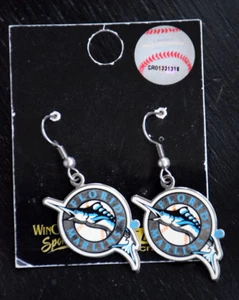Florida Marlins MLB Earrings Wincraft Sports Peter David Collection Jewelry, NEW - Picture 1 of 5