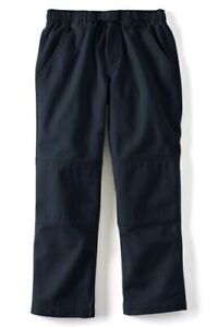Lands' End Boys Iron Knee Pull On Climber Pants Classic Navy 16 Slim # 198813