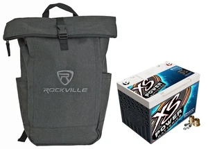 XS Power D1400 14V AGM Battery with M6 Terminal Bolts, Max 2400Amps + Backpack - Picture 1 of 6