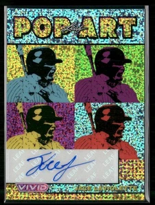 2024 Leaf Vivid #PA-JL1 Jace LaViolette Pop Art Sparkle AUTO #/10 - Picture 1 of 2