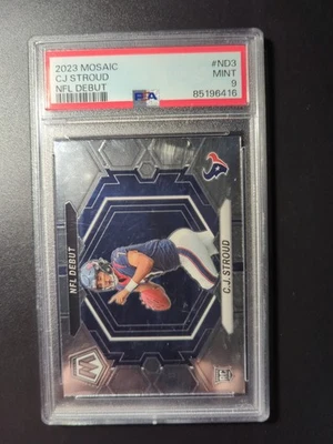 2023 Mosaic NFL Debut 🏈 #ND3 CJ Stroud RC PSA 9  Mint 🏈 Buckeyes/Texans - Image 1 of 4