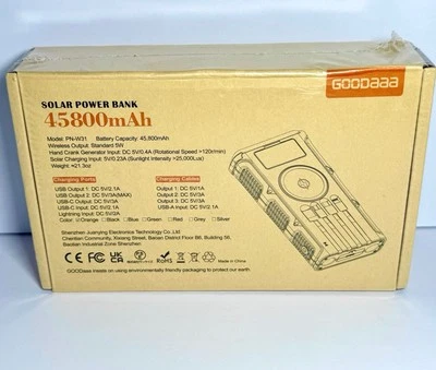 45800mAh Solar Power Bank - Image 1 of 2