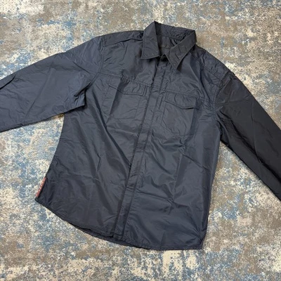 Prada Men’s Navy Nylon Overshirt - Image 1 of 4