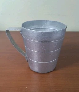 VTG Aluminum Mini 3 in. Pitcher Farmhouse Kitchen Decor Embossed Cooking Bake - Picture 1 of 10