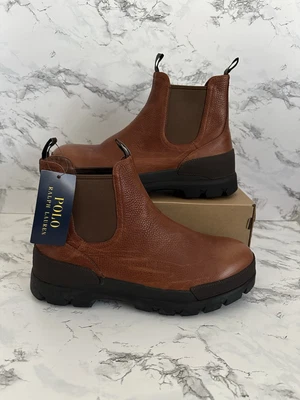 Polo Ralph Lauren Oslo Chelsea Chukka Ranger Botas de Cuero Marrón Para Hombre Talla 10.5 Foto 1 de 4