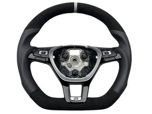 AUSTAUSCH Lenkrad Alcantara Leder Vw TIGUAN II TOURAN 5TA Multifunktion R-line - Bild 1 von 12