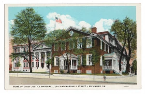 Home Of Chief Justice Marshall, Richmond, Va. Unposted Postcard - Picture 1 of 2