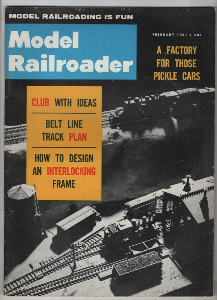 Model Railroader Mag Belt Line Track Plan February 1961 041122RNON - Image 1 of 1