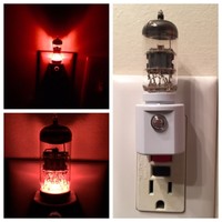 Pre-Amp Vacuum Tube LED Night Light made with Mcintosh Amplifier Valve