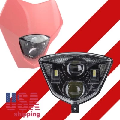 适用于 KTM 250 450 530 690 照明车头灯带 DRL LED 车头灯 2008 - 2011 — 第 1/4 张图片