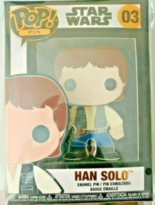FUNKO POP PIN 4” STAR WARS SERIES HAN SOLO #03 IN HAND - Picture 1 of 2