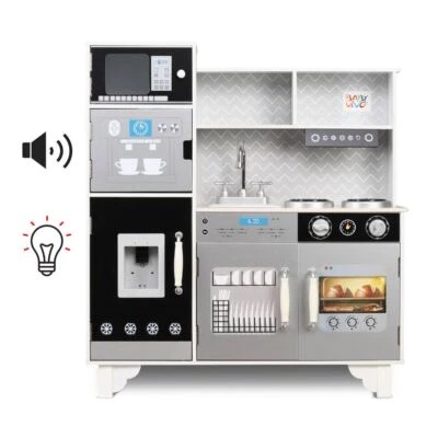 Baby Vivo Kinderküche Spielküche Kinderspielküche LED Licht Sound Spielzeugküche