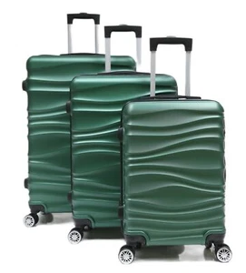 Hartschalenkoffer Trolley Reisekoffer Koffer Set Cheffinger CF-ABS04 grün - Bild 1 von 9