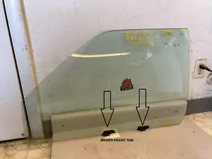 94-97 Isuzu Rodeo Honda Passport Driver Front POWER Door Glass Window BAD MOUNTS - Picture 1 of 10