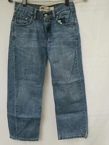 Boys Levis 569 Loose Straight Leg Jeans, Size 10 Regular 25 x 25 Medium Wash - Picture 1 of 7