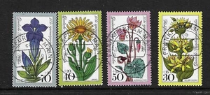 Germany SC # 9NB119-122 Flowers . Used... - Picture 1 of 1