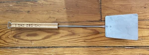 "Espátula parrilla barbacoa vintage Androck Turner mango madera inoxidable triángulos 20""" - Imagen 1 de 8