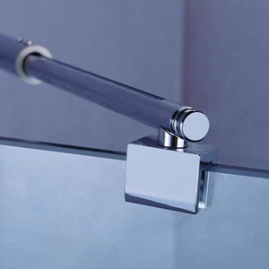 Shower Glass Panel Mounting Bracket Support Bar Frameless Glass Support Rod - Picture 1 of 12