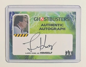 Autógrafo auténtico de los Cazafantasmas Larry King como él mismo (LK) - Imagen 1 de 2