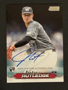 2024 Topps Stadium Club - Autographs #SCBA-JRU Jackson Rutledge (AU, RC) - Picture 1 of 2